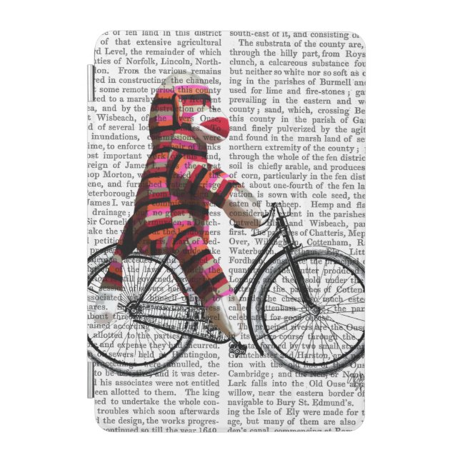 Sock Monkey on Bicycle iPad Mini Cover (Front)