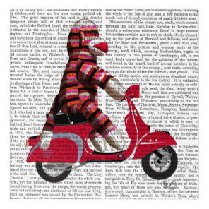 Sock Monkey on Moped Acrylic Print