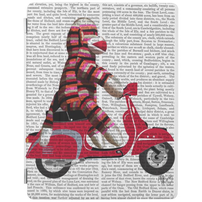 Sock Monkey on Moped iPad Air Cover (Front)