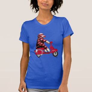 Sock Monkey on Moped T-Shirt
