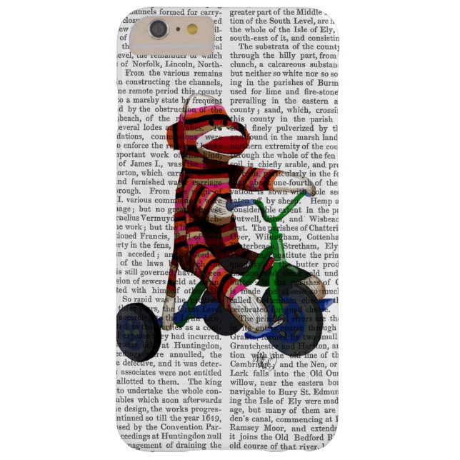 Sock Monkey on Tricycle Case-Mate iPhone Case (Back)