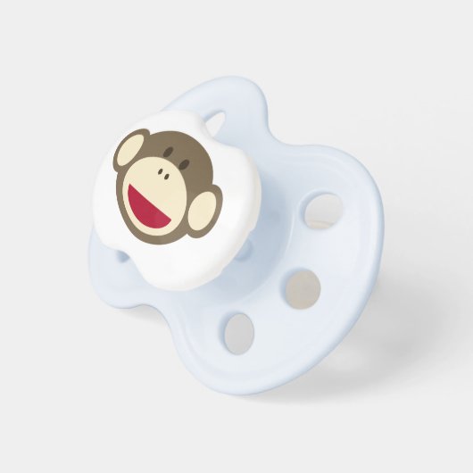Sock Monkey Pacifier (Front Right)
