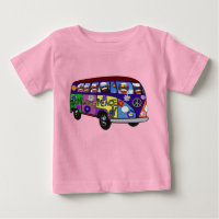 Sock Monkey Peace Bus