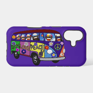 Sock Monkey Peace Bus  iPhone 17 Case