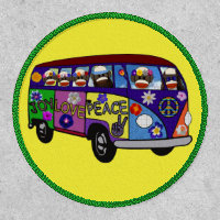 Sock Monkey Peace Bus