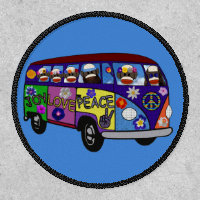 Sock Monkey Peace Bus