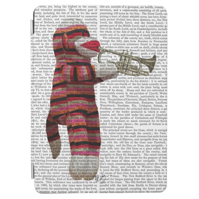 Sock Monkey Playing Trumpet iPad Air Cover (Front)