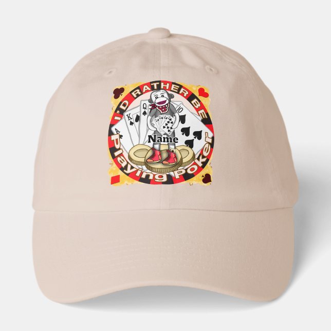 Sock Monkey poker Hat (Front)