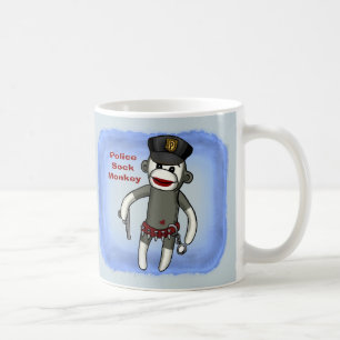 Sock Monkey Police Mug
