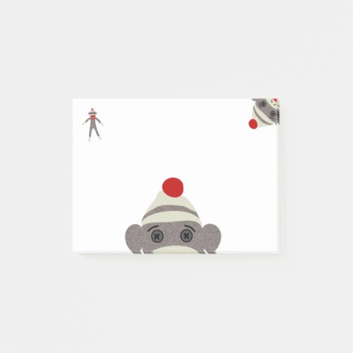 Sock Monkey Post_it Notes