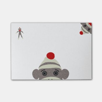 Sock Monkey Post-it Notes by FreshandStrong at Zazzle