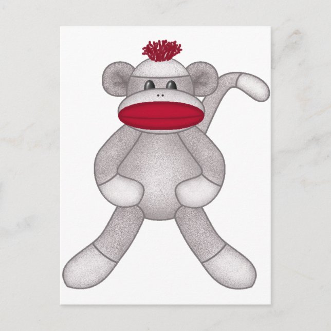 Sock Monkey Postcard (Front)