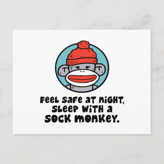 Sock Monkey Postcard (Front)