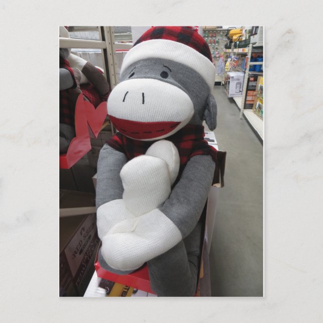 Sock Monkey Postcard (Front)