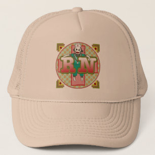 Sock Monkey RN Nurse Trucker Hat