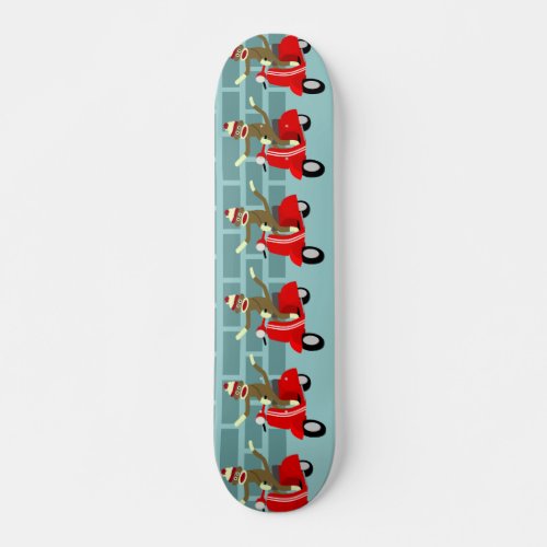 Sock Monkey Scooter Skateboard Deck