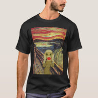 Sock Monkey Scream dark T-shirt