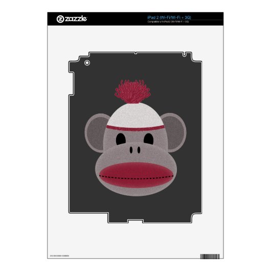 Sock Monkey Skin For iPad 2 (Product)