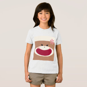 Sock Monkey Smile(Girl) Tri-Blend Shirt
