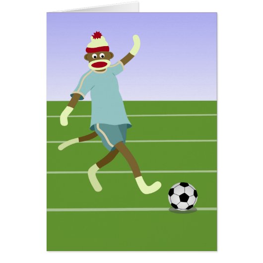 Sock Monkey Soccer Player (Front)