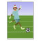 Sock Monkey Soccer Player