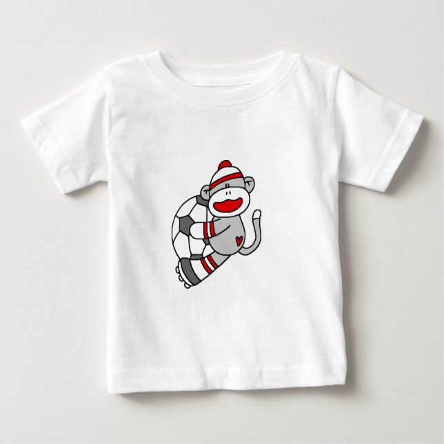 Sock Monkey Soccer Tshirts and Gifts (Front)