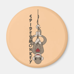 Sock Monkey Spider Monkey Magnet Locker
