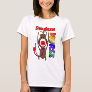 Sock Monkey Student Nurse T-Shirt