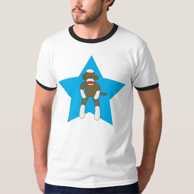 Sock Monkey Super Star T-Shirt (Front)