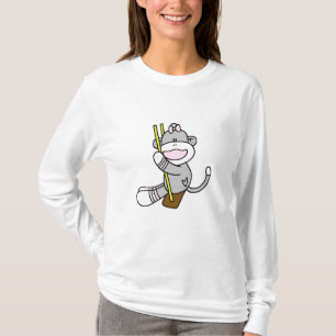 Sock Monkey Swinging T-shirts and Gifts