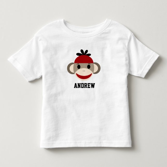 Sock Monkey Toddler Shirt (Front)