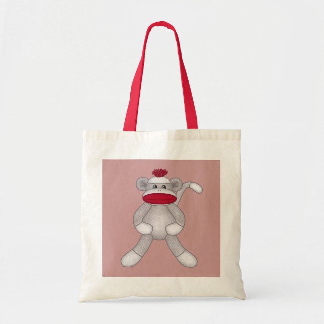 Sock Monkey Tote Bag (Front)