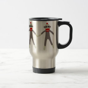 Sock Monkey Travel Mug