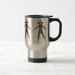 Sock Monkey Travel Mug