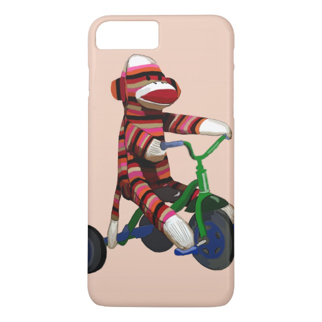 Sock Monkey Tricycle Case-Mate iPhone Case (Back)