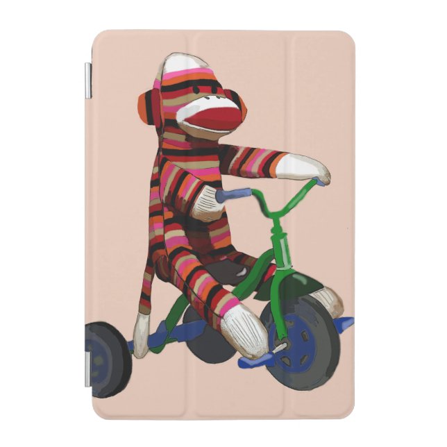 Sock Monkey Tricycle iPad Mini Cover (Front)