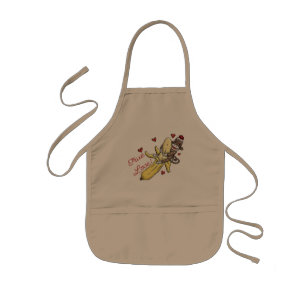 Sock Monkey Valentine Merchandise Kids' Apron