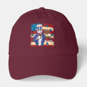 Sock Monkey Vote hat