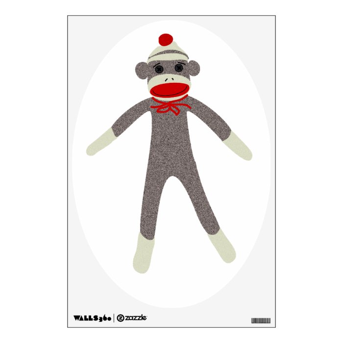 Sock Monkey Wall Decal