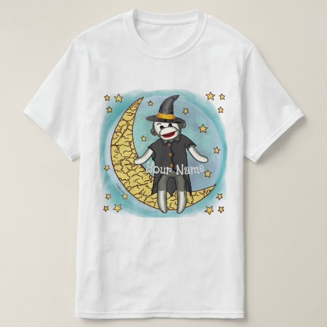 Sock Monkey Witch t-shirts (Design Front)