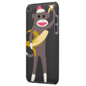 Sock Monkey with Banana Swords IPod Case (Back Left)