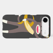 Sock Monkey with Banana Swords IPod Case (Back (Horizontal))