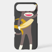 Sock Monkey with Banana Swords IPod Case (Back)