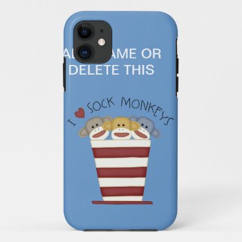 Sock Monkey's Barely There Iphone 5 Case by PersonalCustom at Zazzle
