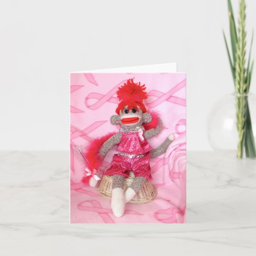 Sock Monkeys for the Cure Pink Denise Card
