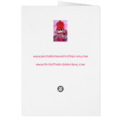 Sock Monkeys for the Cure Pink Velvet Denise Card (Back)