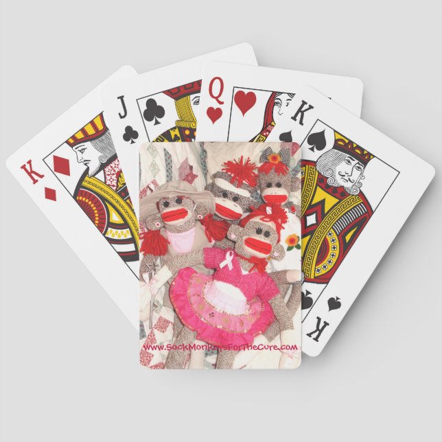 Sock Monkeys for the Cure Playing Cards (Back)