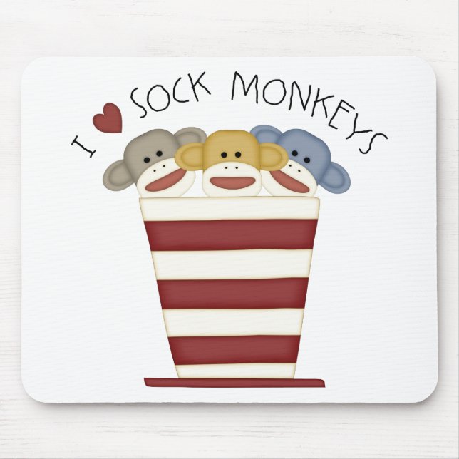 Sock Monkeys Mouse Pad (Front)