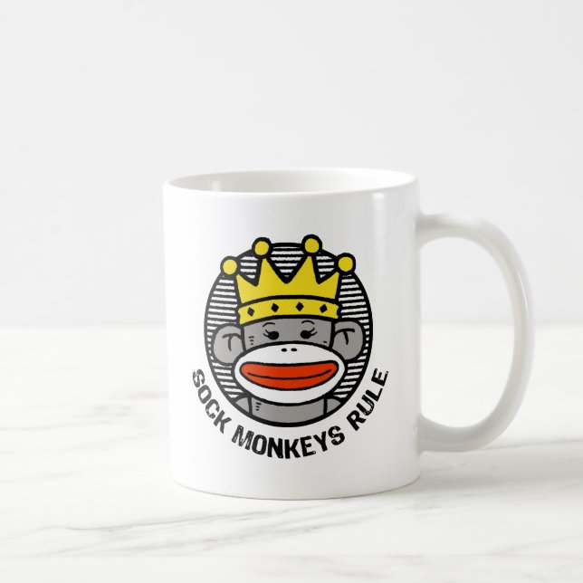 Sock Monkeys Rule Coffee Mug (Right)