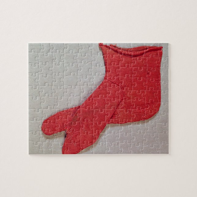 Sock, one of a pair from Egypt, Egypto-Roman perio Jigsaw Puzzle (Horizontal)